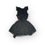 Wildfox new  Couture 𑁍 Dolly Rose Print Ruffle Mini Dress 𑁍 Black Red 𑁍 Medium Photo 1