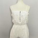 Madewell Broadway & Broome Romper Lace Adjustable Exposed Zipper Pockets Ivory Photo 0