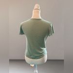 Olivia Rae  Mint Striped Short Sleeve Tee Photo 3