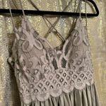 Zenana Outfitters Tan Brown Crochet Cami Lace Bralette Mini Dress/Top 1X NWOT Photo 2