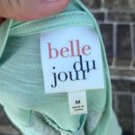 belle du jour Comfy Green Pocket Flowy Top Floral Back Photo 3