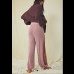 Free People RARE! Split Open Side Leg Ankle Wide Leg Knit Pants Size XS Photo 2