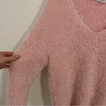 Urban Outfitters  Kimchi Blue Pink Priscilla V-Neck Fuzzy Sweater Photo 3