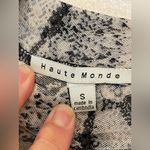 Haute Monde Haute‎ Monde Monochrome Snakeskin Sheer Bodysuit Size S Photo 2