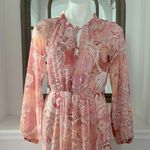 AQUA Chiffon Printed Tiered Maxi Dress, Pink Multi Size S New w/Tag Retail $118 Photo 6