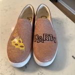 Sam Edelman sneakers Charlie-rose gold ( pizza party) glitter slip on shoes 10 Photo 1