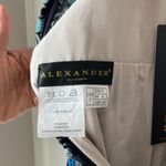 NEW Alexander by Daymor Gown Blue Black Lace Embroidered Dress Blk Blue Sz 6 Photo 4