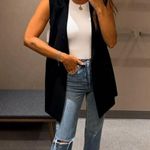 ZARA structured vest sleeveless blazer size xs black Photo 8