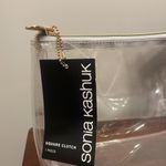 Sonia Kashuk Clear Square Clutch Makeup Bag TSA Compliant New White Photo 1
