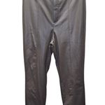 ZARA NWT High Faux Leather Ankle Zip Pants Light Brown Med Photo 0