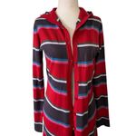 Esprit Y2K  long maxi hoodie in multi-color with button front Photo 6