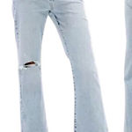 Gap  70s Flare Jeans Women’s 14/32R Distressed Light Blue Coastal Cowgirl Boot Photo 0