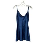 SheIn  Blue Satin Cowl Neck Mini Slip Dress Size S – Night Out Photo 7