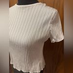 Isalis  Ribbed top curved hem cut out back size medium Photo 5