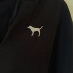 PINK - Victoria's Secret PINK VS black hooded sweatshirt Sz S Photo 0