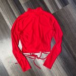 Windsor Red Long Sleeve Wrap Top Photo 6