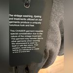 Chaser  Linen French Terry Flutter Sleeve dark gray Sweatshirt Dress NWT Photo 5