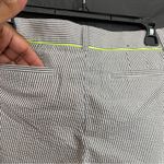 J.Crew Women’s 4 Grey Striped Straight-Leg Pants Nautical Vacation Resort Photo 5