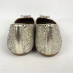 Coach NWOB Marah Glitter Bow Slip On Loafers Flats Sz 8.5 Metallic Gold Shoes Photo 5