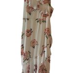 Disney Princess XL Ivory Floral Ruffle High Low Maxi Dress EUC White Photo 0