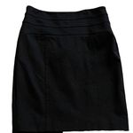 INC International Concepts High Rise Stretch Mini Solid Black Pencil Skirt Sz 4 Photo 0