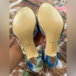 Bloom Vibrant Blue and Green Floral Heels Size 9 Photo 7
