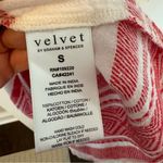 Velvet By Graham And Spencer Janaye Island Jacquard Ruffle Red & White Dress | S Photo 7