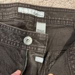 Chico's platinum brownish black denim high rise wide-leg pants Photo 2