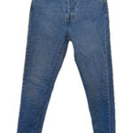 Levi's  Wedgie‎ Skinny 24 Denim Medium Wash High Waisted Jeans Raw Hem Button Fly Photo 0