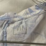 Gap  Blue/White Palm Tree Print Scoop Neck Tank S Photo 1