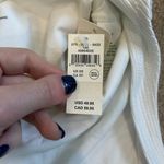 Aerie NWT  Shine Rib Birthday Scoop Cheekiest One Piece Swimsuit White Size XS Photo 6