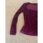 ab29 Woman long sleeve top shirt xs cute Purple Photo 1