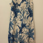 Talbots  12 Linen Cotton Long Maxi Dress Vacation Breathable Cruise Coastal Photo 0