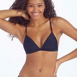 H&M Navy Triangle Bikini Top Photo 1