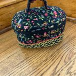 Vera Bradley  Round Quilted Cosmetic Jewelry Case Retired MING Print Asian Photo 2