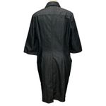 Lafayette 148 Dress Womens 12 Lace Up Short Sleeve Shift Pockets Stretch Modern Photo 3