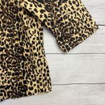 SAMANTHAS Cheetah Womens Sz 1X Jacket Denim Cotton Blend 3/4 Cuff Sleeve Western Photo 2