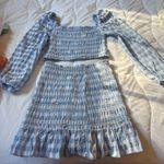 blue gingham set Size XS Photo 0