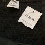 Cotton On Square Neck Puff Sleeve Smocked Back Cropped Top Size S Black NWT Photo 6