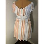 Altar'd State  Ruffled Striped Dress S Boho Costal Cowgirl Coquette Girl Festival Photo 1