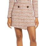 Adelyn Rae  Laurie Long Sleeve Tweed Mini Dress Orange Women’s XS Photo 0