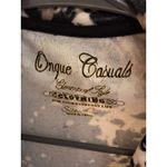 Onque Casuals Women's Size L Animal Print Velour Long Sleeve Full Photo 1