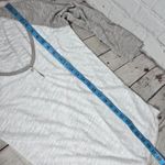 Wilfred  Free Women's‎ Gray White Baseball Tee Top Henley Size S 3/4 Sleeve Photo 4