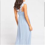 Show Me Your Mumu  June Ruffle-Strap Maxi Dress – Steel Blue, Size S NWT Photo 1