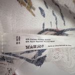 Free People  Top Bell Flower Double V Lace Tunic Tank Ivory Floral Small Romance Photo 4