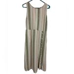 Est. 1946 Linen Blend  Sleeveless Crossover Keyhole Back Slit Front Dress Womens L Photo 7