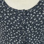 American Eagle  Small Soft & Sexy Rib Top Floral Snap Front Scoop Neck Stretch Photo 1