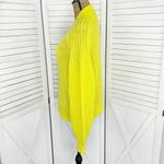 Anthropologie  Honore Open Weave Wool Blend Sweater Yellow Small Slouchy V Neck Photo 2