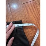 Good American  Black Faux Leather Pants Size 10/30 Straight Leg Date Night Photo 7