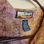 Havana Jacks Cafe Size 2x Hawaiin Shirt Button UP Tie Dye Cotton Button Up Purple Photo 2